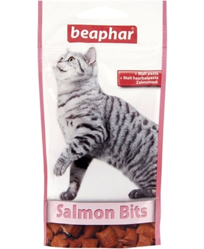 Beaphar Zalm Bits - Anti haarbal - Kattensnack - 35 g