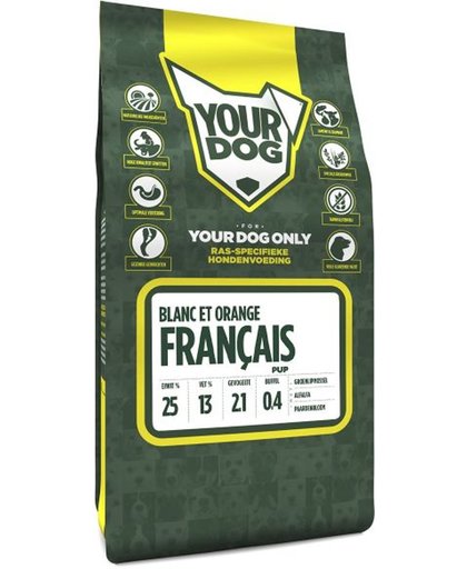 Yourdog fran ?ais blanc et orange hondenvoer pup 3 kg