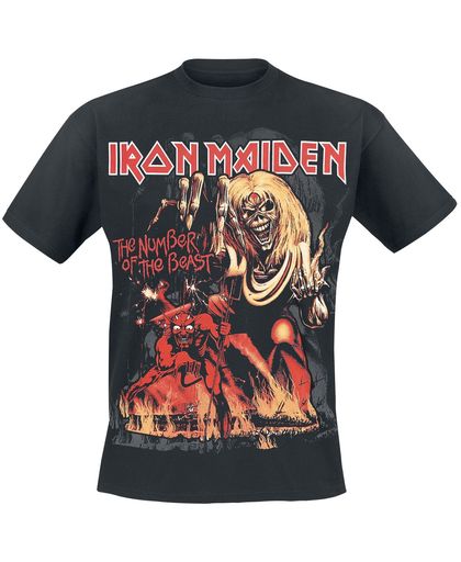 Iron Maiden Number Of The Beast Graphic T-shirt zwart