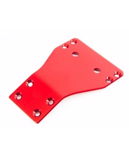 ALUMINIUM FRONT CHASSIS PLATE (RED)*