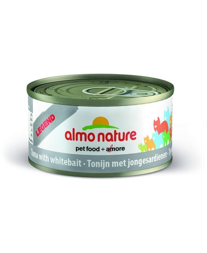 Almo Nature Legend - Tonijn en Jonge Sardines - Kattenvoer - 24 x 70 g