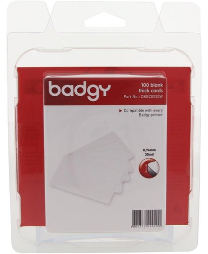 3x Badgy 100 blanco, dikke kaarten van 0,76mm, voor Badgy 100 of Badgy 200