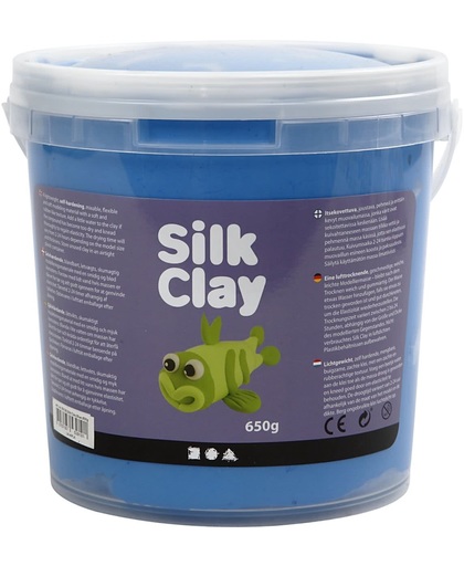 Silk Clay, blauw, 650 gr
