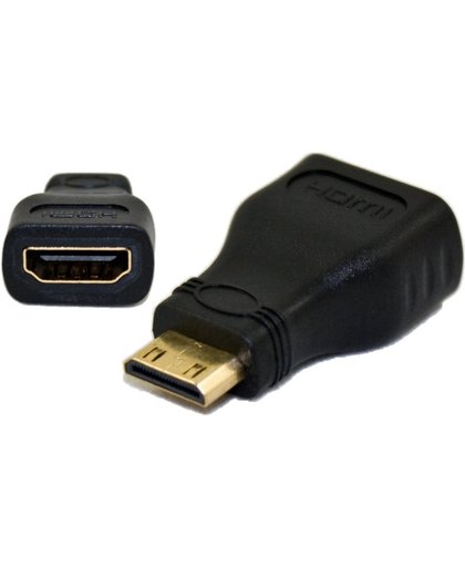 Mini HDMI naar HDMI Adapter 1080P Gold Plated