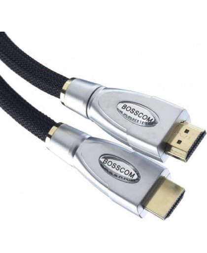 Bosscom HDMI 1.4 <gt/> HDMI 1.4 4K kabel 2m met demontabele stekers halogeenvrij