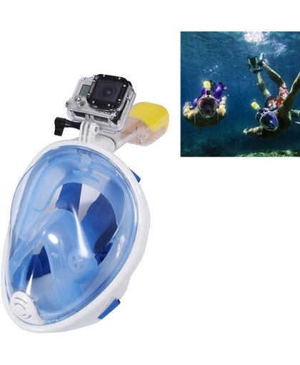 NEOPine Scuba water sport apparatuur volledig droge duik masker zwembril voor GoPro HERO 4 Session / 5 / 4 / 3 + / 3 /2/ 1 /1, L-formaat(blauw)