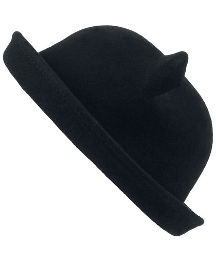 Poizen Industries Kitty Bowler Hat Hoed zwart