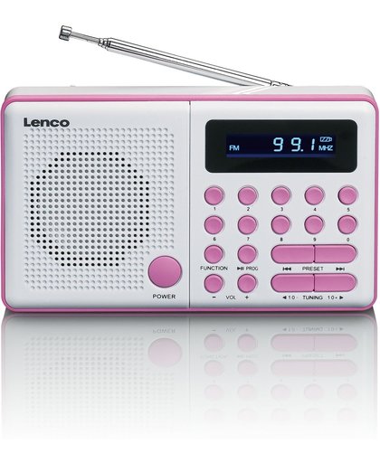 Lenco MPR-034 - Draagbare radio - Roze