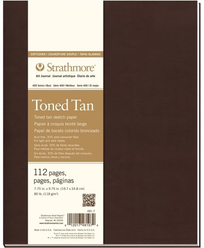 Strathmore 400-series Toned Tan Art Journal 20x25 cm soft cover