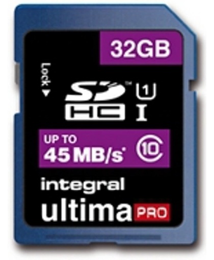 Integral INSDH16G10-45 16GB SDHC Klasse 10 flashgeheugen