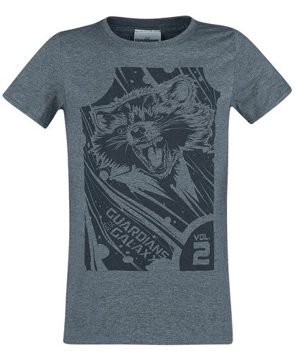 Guardians Of The Galaxy 2 - Geometric Rocket T-shirt donkergrijs gemêleerd
