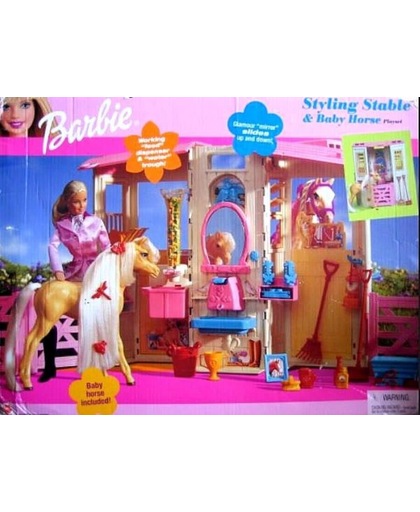 Barbie Kapschuur Speelset en Babypaardje