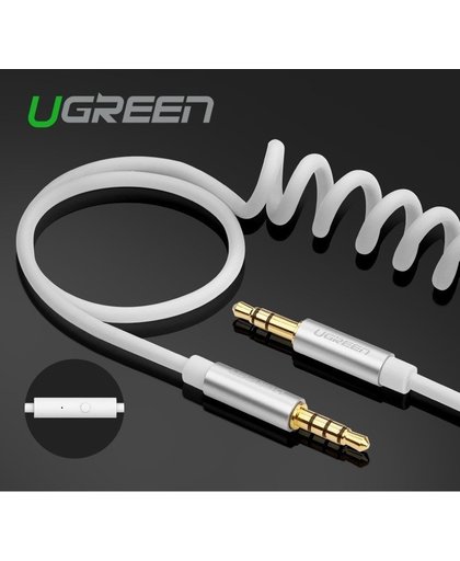 in-Line 3.5mm Jack to Jack Audio Coiled Aux Cable 100cm