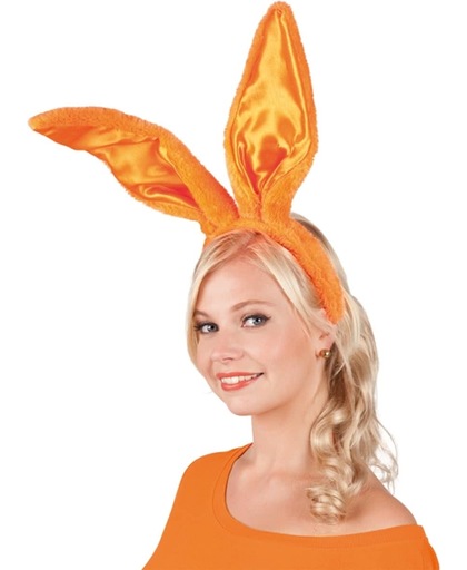 24 stuks: Tiara Bunny ears - Oranje