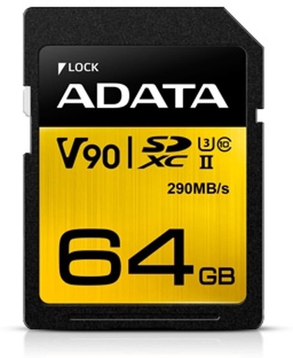 ADATA Premier ONE V90 64GB SDXC UHS-II Klasse 10 flashgeheugen