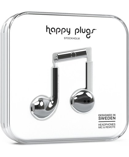 Happy Plugs Earbud Plus - In-ear koptelefoon - Zilver