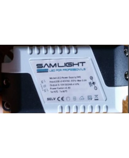 SAMLIGHT LED DIMMABLE DRIVER 18W 38V-68V