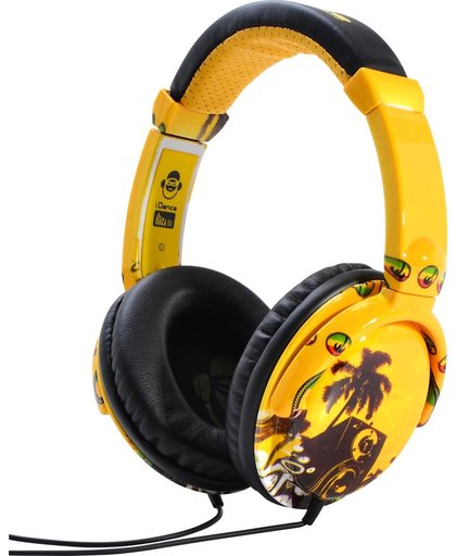 iDance Ibiza 105 Hoofdband Stereofonisch Bedraad Geel mobiele hoofdtelefoon