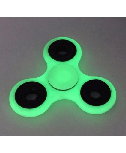 Gorillz Hand Spinner - draaier / Glow in the dark / Anti-stress gadget/ Donker en lichtgroen-Rood-Blauw