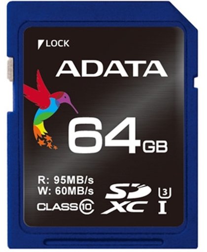 ADATA Premier Pro SDXC 64GB UHS-I Class 10 Flashgeheugen