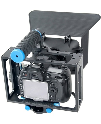 YELANGU YLG1103A-C Handle Video Camera Cage Stabilizer + Matte Box Kit voor DSLR Camera / Video Camera