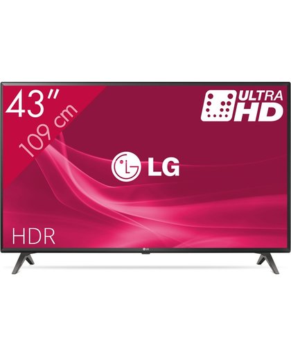 LG 43UK6300PLB LED TV 109,2 cm (43") 4K Ultra HD Smart TV Wi-Fi Grijs