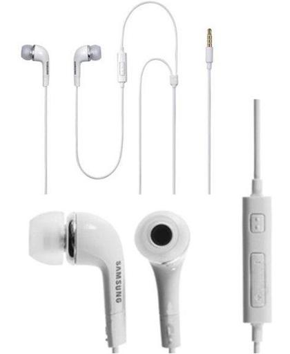 Headset oortelefoon / oortjes geschikt voor Galaxy S4, S5 (mini), S6 (edge), Advance, Note / Huawei / Nokia / LG / HTC / eReader Etc.  wit