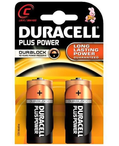 Doos Duracell plus power 10x2 MN1300 C-cellen