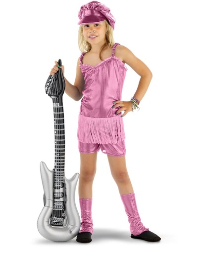 Rocker Girl Pakje Roze 3-delig Meisjes - 116-134