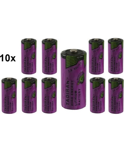 10 Stuks - Tadiran SL-761 2/3 AA Lithium batterij 1500mAh 3.6V