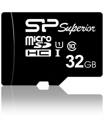 Silicon Power SP032GBSTHDU1V10SP 32GB MicroSDHC UHS-I Klasse 10 flashgeheugen