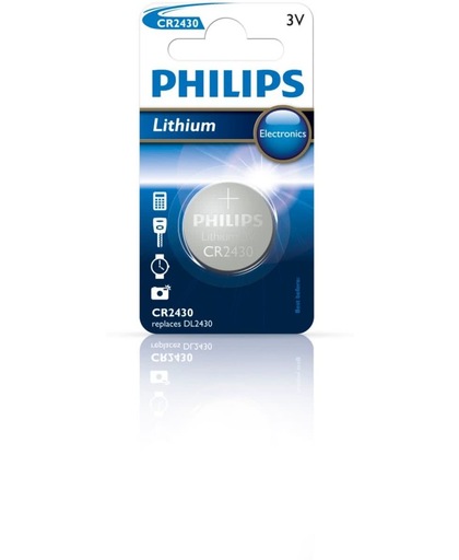 Philips CR2430 - Knoopcel batterij - 1 stuk