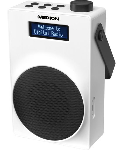 MEDION LIFE E66880 Draagbaar Analoog & digitaal Zwart, Wit radio