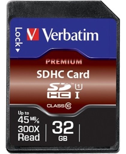 Verbatim Premium 32GB SDHC Klasse 10 flashgeheugen