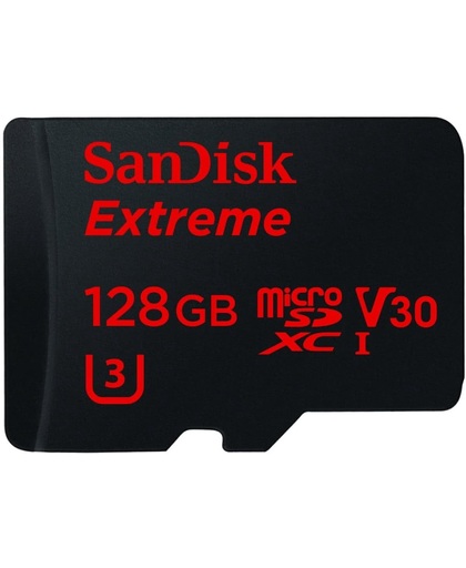 SanDisk Micro SDXC Extreme - 128 GB - Met adapter