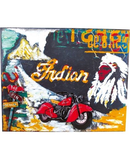 Small Foot Vintage Decoratie Blikbord Indian Motorcycle