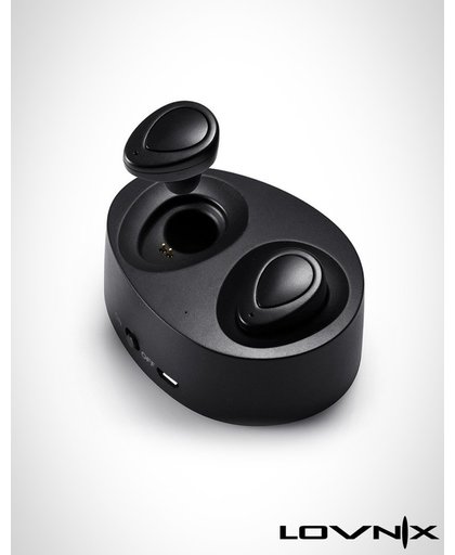 Lovnix K2 - Draadloze oordopjes met ingebouwde powerbank| Bluetooth | Exclusieve model | Alternatief Airpods | Geschikt voor alle bluetooth toestellen | Zwart