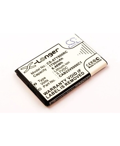 Battery ALCATEL One Touch Y580, Li-ion, 3,7V, 1750mAh, 6,5Wh