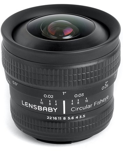 Lensbaby Circular Fisheye 5.8mm f/3.5 Lens - geschikt voor alle Sony systeemcamera's