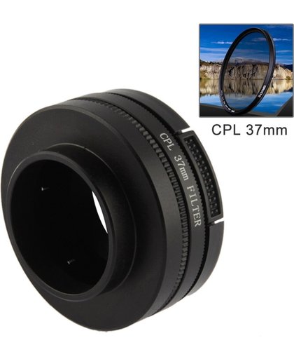 37Mm CPL Filter circulair gepolariseerde Lens Filter voor Cap voor GoPro HERO 4 Session / 5 / 4 / 3 + / 3 /2/ 1