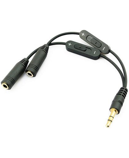 Koptelefoon Splitter - 3.5 mm Mini Jack Aux Audio Kabel Stereo - Iphone Oortjes Splitter