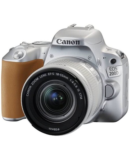 Canon EOS 200D + 18-55 IS STM SLR camerakit 24.2MP CMOS 6000 x 4000Pixels Zilver
