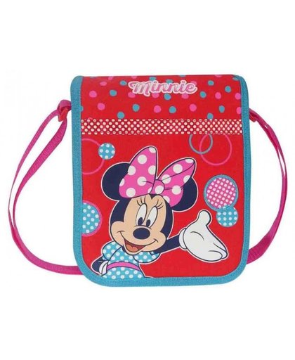 Disney Minnie Mouse schoudertas stippen rood 2,3 liter