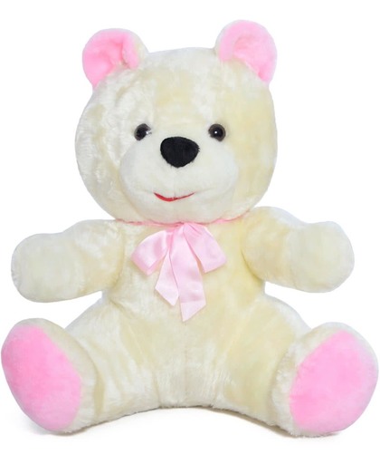 Grote knuffelbeer - Teddybeer - wit - 100 cm