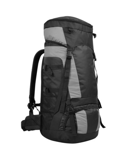 vidaXL Backpack met regenhoes XXL 75 L zwart