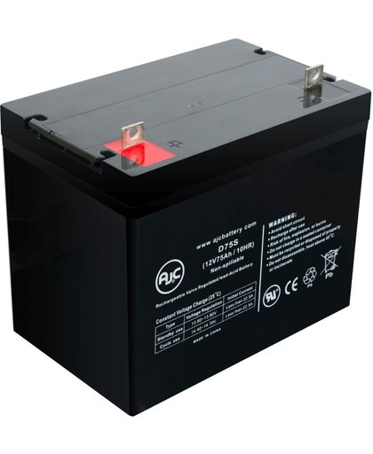 AJC® Battery geschikt voor Permobil C400 Lowrider 12V 75Ah Rolstoel accu