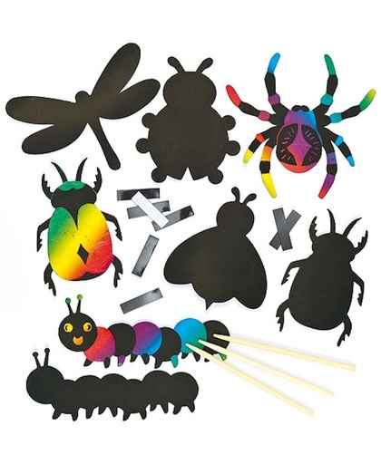 Kraskunst-magneten insect  (12 stuks per verpakking)