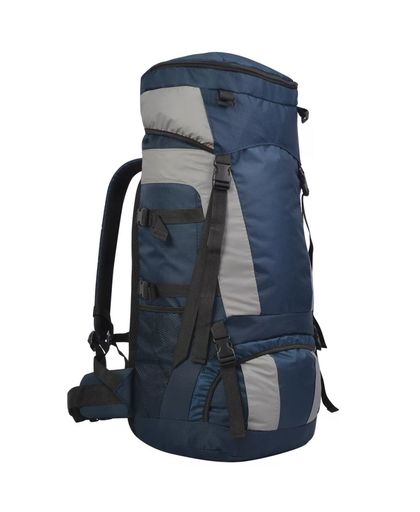 vidaXL Backpack met regenhoes XXL 75 L marineblauw