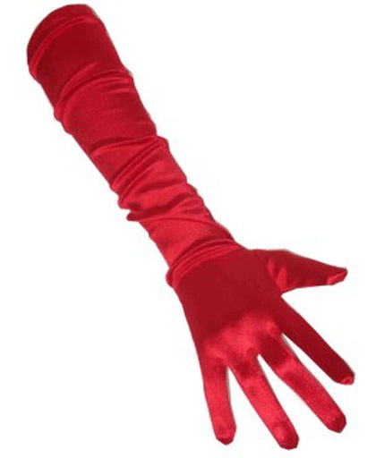 Rode handschoenen gala