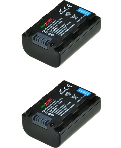 ChiliPower NP-FH50 / NP-FH40 accu voor Sony - 800mAh - 2-Pack